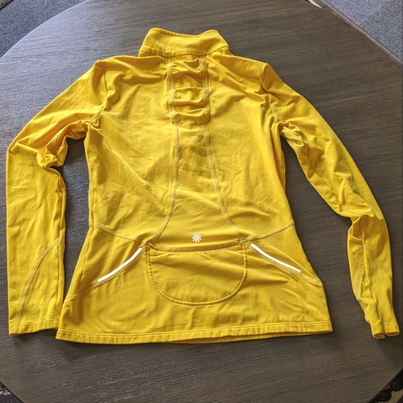 Athleta Women's 1/4 Zip Quarter Mile Fleece Lined Long Sleeve Shirt - Picture 2 of 7